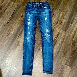 AEO skinny ripped hi-rise jeggings